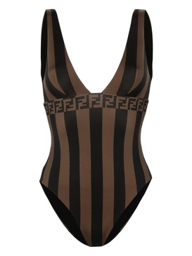 Fendi Pequin One-Piece Swimsuit Clothing