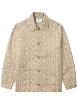 Jetmir Wallpaper-jacquard shirt jacket