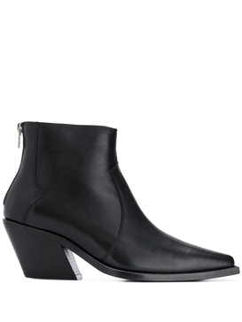 chunky-heel ankle boots