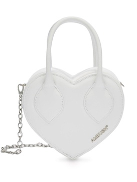 Heart Handle leather shoulder bag