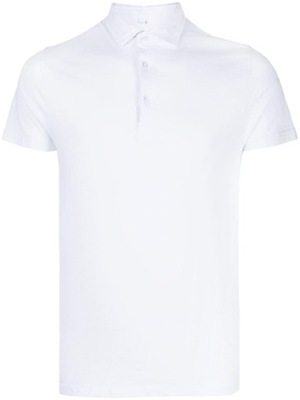 cotton short-sleeved polo shirt 