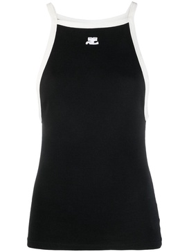 straight-hem tank top 