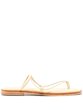 Nodi leather sandals