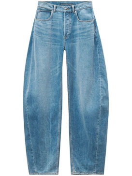 mid-rise wide-leg jeans