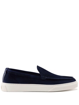 suede slip-on loafers