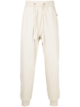 drawstring-waist cotton track trousers 