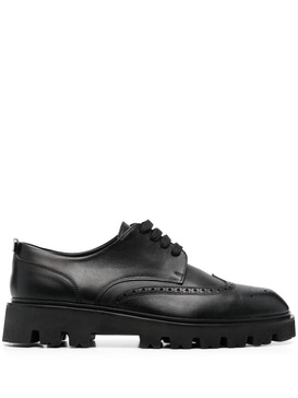 perforated leather brogues