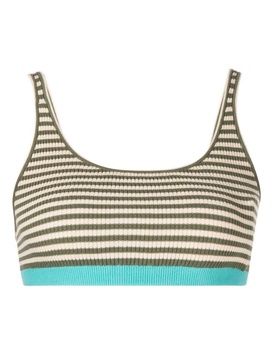 Aloha Rory striped knitted bra