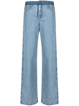 Deconstruct straight-leg jeans