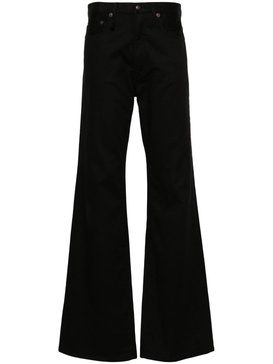 high-waist wide-leg trousers