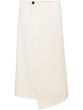 Twill Suiting wool wrap skirt