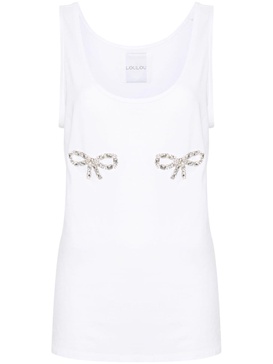 crystal-bows tank top