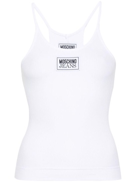 logo-patch tank top