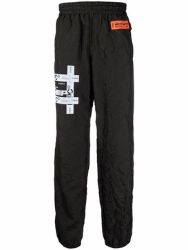 logo-patch track pants