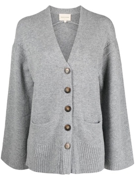 fine-knit wool-cashmere cardigan