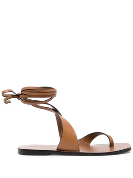 Margaux tie-fastening leather sandals