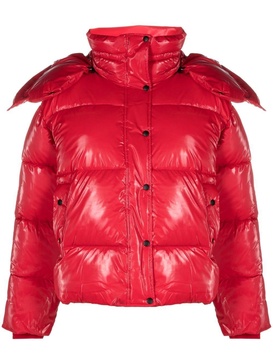 hooded puffer coat 