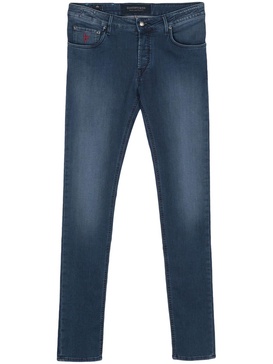 mid-rise slim-fit jeans