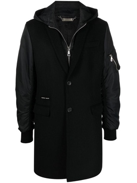 zip-up hooded coat