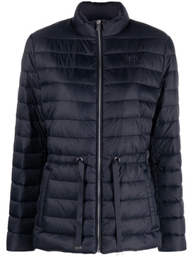 belted quilted jacket