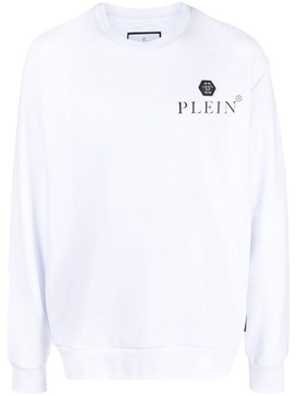 logo-plaque long-sleeved sweatshirt