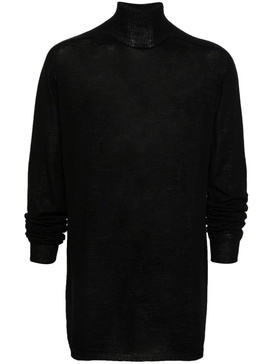 high-neck wool jumper