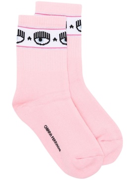 Logomania ribbed socks