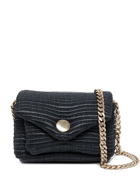 small Harris raffia shoulder bag