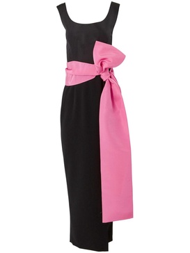 bow-sash maxi dress