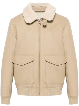 detachable-collar aviator jacket