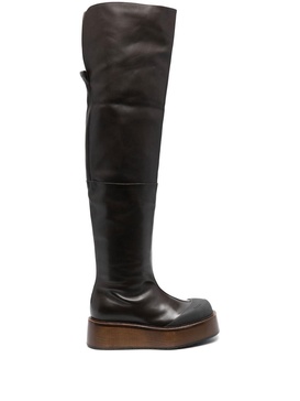 Irenne thigh-high platform boots