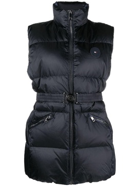 logo-patch padded gilet