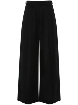 pleated wide-leg trousers