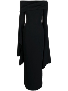 Arden off-shoulder evening gown