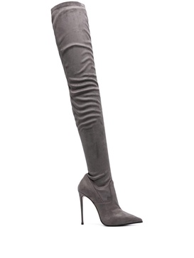 120mm suede thigh-high boots