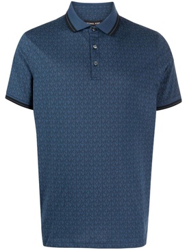 Greenwich logo-jacquard polo shirt