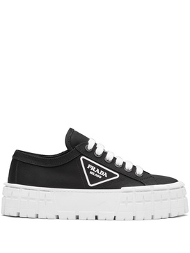 triangular logo plaque sneakers