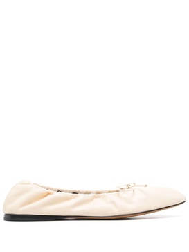 White Awar Ballet Pumps