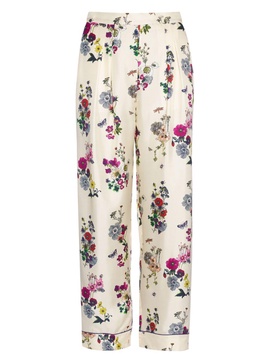 floral-print straight-leg trousers