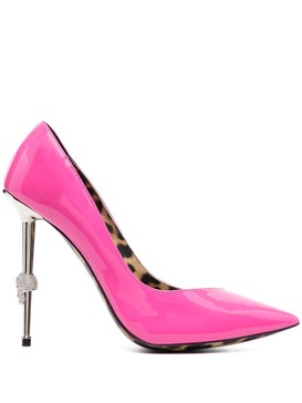 Decollete 120mm patent pumps