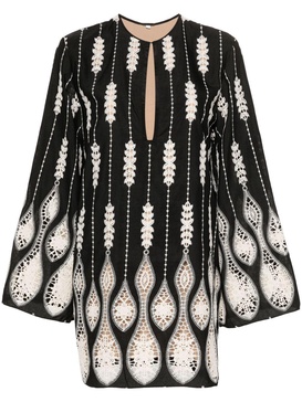 Vision Seeking guipure lace mini dress