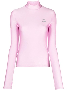 logo-print long-sleeve top