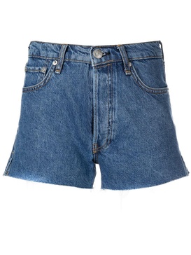 Bitty high-waist denim shorts