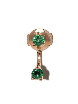 18kt yellow gold Orbit emerald single earring