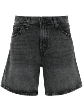 high-rise denim shorts