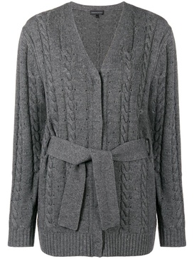 cashmere blend cable knit cardigan