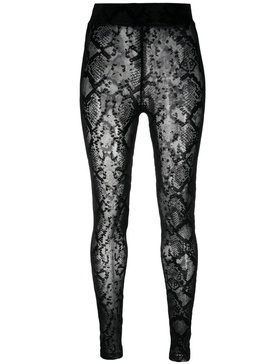 logo-embroidered high-waisted leggings 