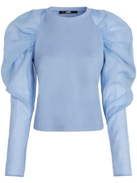 Hun Kim's Edit organza-sleeve top