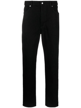 mid-rise tapered-leg trousers 