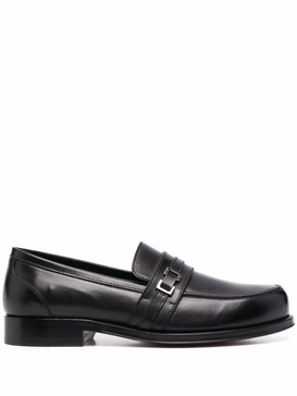 buckle-detail leather loafers